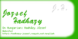 jozsef hadhazy business card