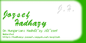 jozsef hadhazy business card